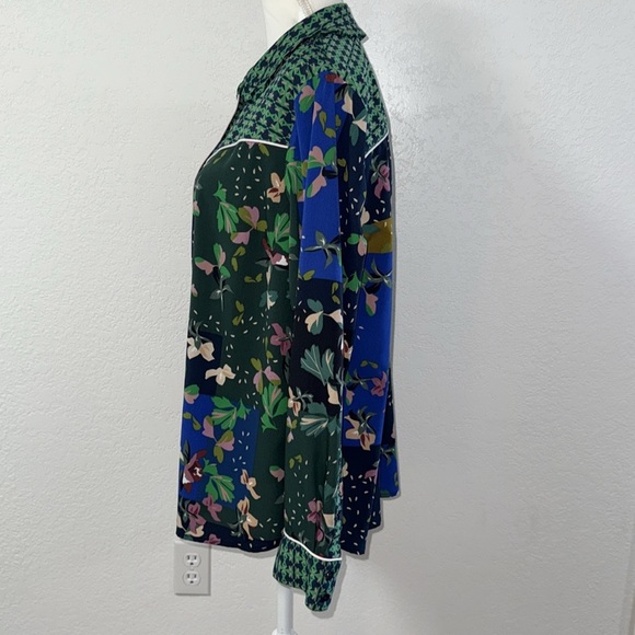 CABI Floral Patchwork Button-Up Blouse - Picture 2 of 11